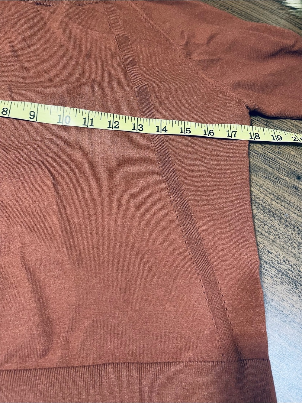 Talbots Rust Brown Knit Long-Sleeve Top - Picture 6 of 7